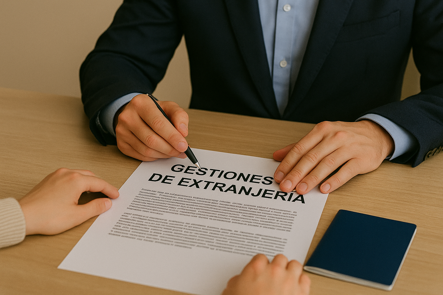 Especialistas en extranjería asesorando a familias